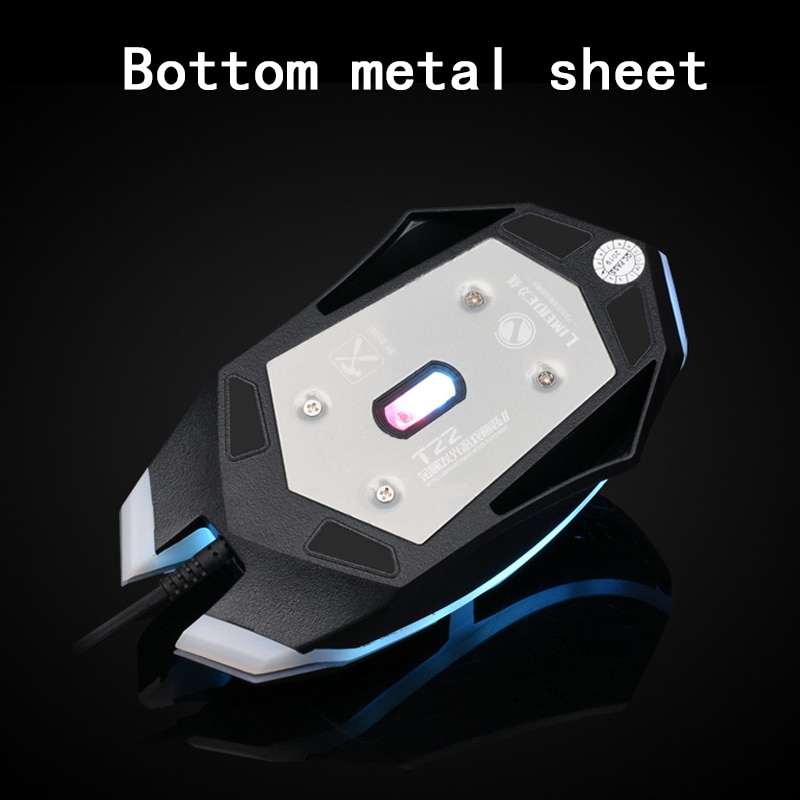 Mechanical Feel Wired Keyboard Mouse Sets Round Key Cap Retro Gaming Key board Multimedia Button PC Metal panel Keyboards LED