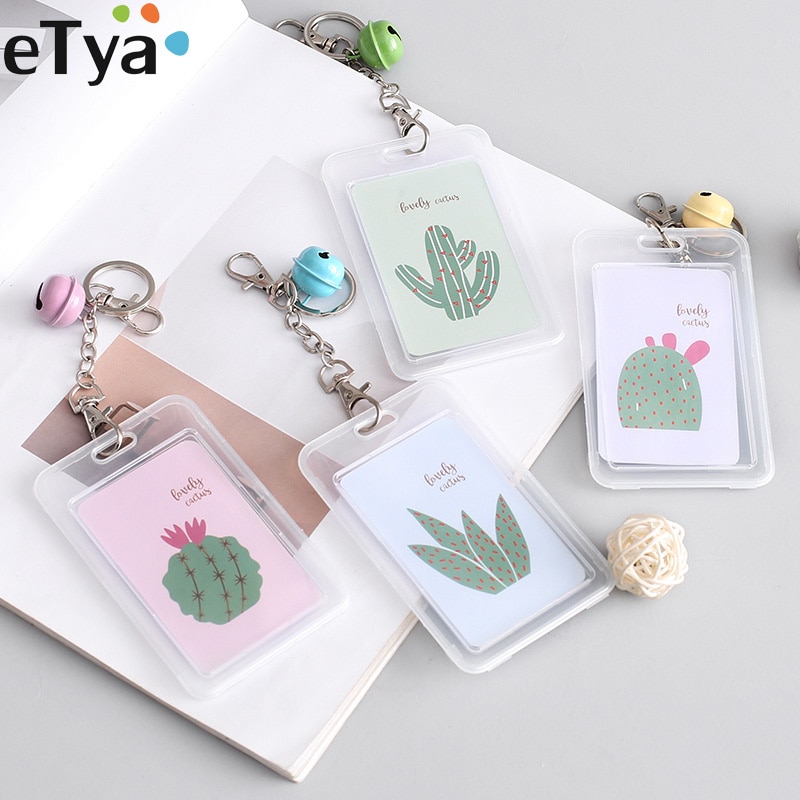 Uomo donna banca porta carte di credito custodia custodia borsa porta carte moda alta qualità carino Cactus bambini chiave Bus portafoglio regalo