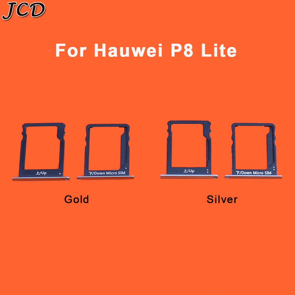 JCD para Huawei P8 Lite/P8 Lite tarjeta SIM Micro SD bandeja soporte ranura para tarjeta adaptador de piezas de reparación