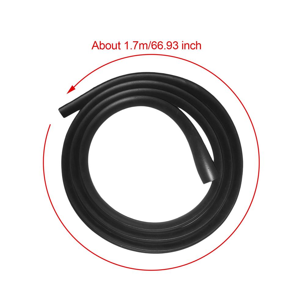 Automotive Weather Stripping 5.58 Feet Rubber Seal Strip Windshield Sealant H Shape Sealing Strip Automotive Door Sealing Strip
