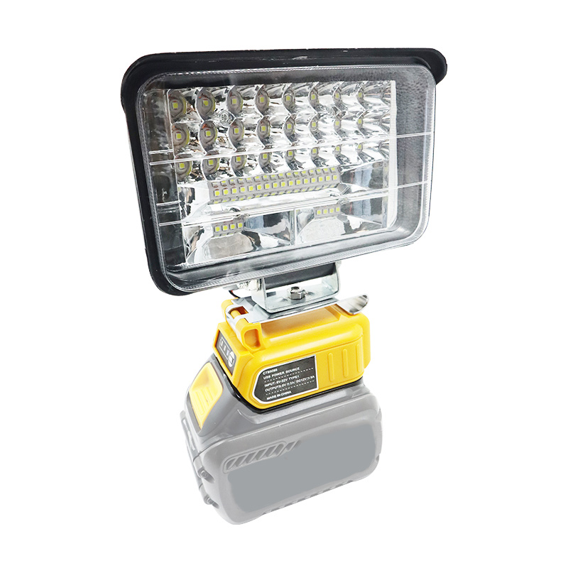 60W 5A Konwerter Adapter Ładowarka USB Do DeWalt 20V 18V Bateria litowa 12V DC Wyjście Kompatybilne urządzenia elektryczne Lampa samochodowa