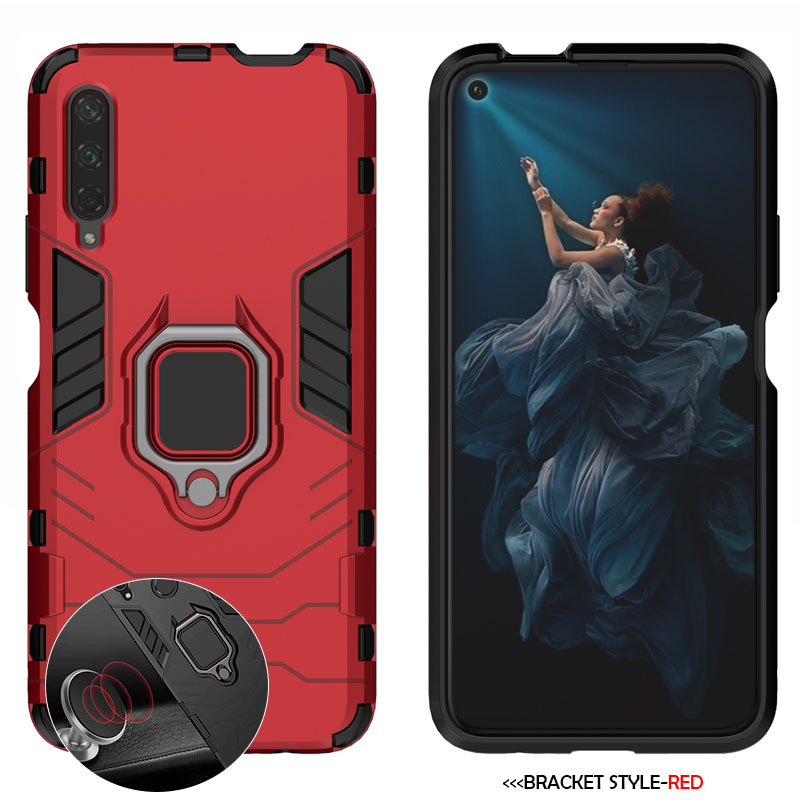 Case Voor Huawei Honor 9X Pro Premium STK-LX1 HLK-AL00 HLK-TL00 Global Versie Shockproof Armor Siliconen Telefoon Case Cover Coque: ABS / Beige