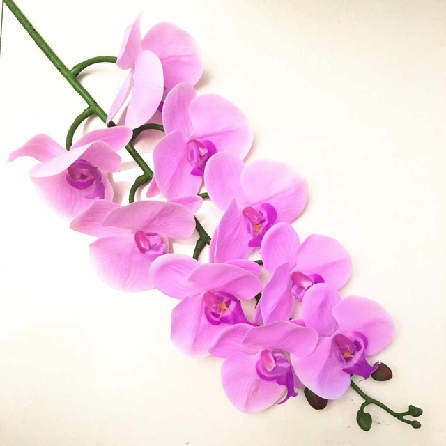 Arrangement de fleurs artificielles de grande taille | En PU, sensation à la main, orchidée, fleur bonsaï, bouquet de fleurs luxueux, uniquement sans vase: color 1 big flower