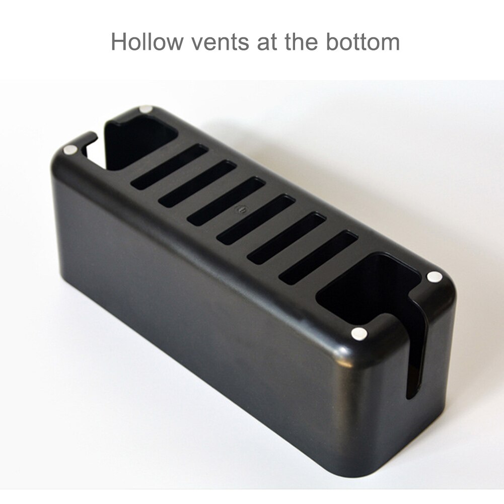 Cable Organizer Box Hard Plastic Power Strip Storage Box Cable Management Box Holder Dustproof Cover Cable Winder Organizer