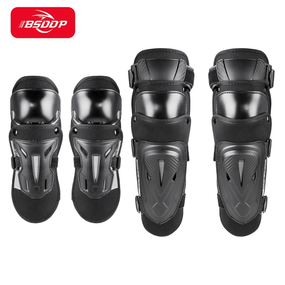 Motocross Off-Road Elbow Knee Pads Motorcycle Riding Protective Gear Knee Pads Elbow Dirt Bike Anti-fall Windproof Warm 4pc