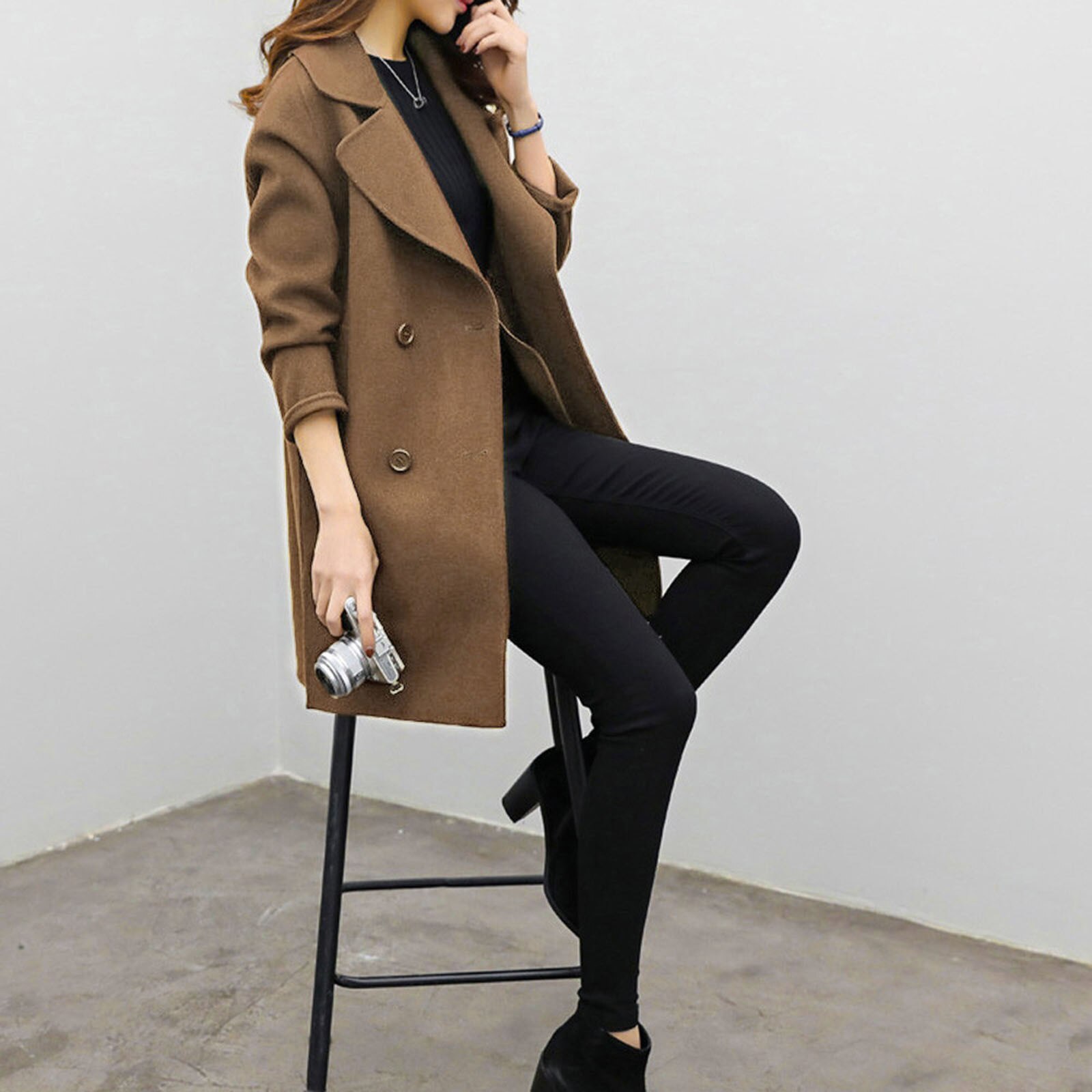 Veste Femme Jaqueta Feminina femmes automne hiver Veste Veste décontractée Parka Cardigan mince manteau pardessus Chaquetas Mujer