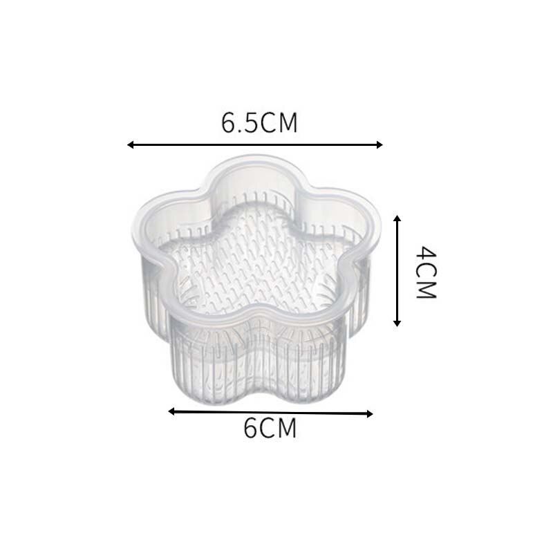 1Pcs DIY Handmade Sushi Rice Ball Mould Triangle Kitchen Tool PP Cartoon Shape Transparent Sushi Rice Ball Food Press Maker: flower