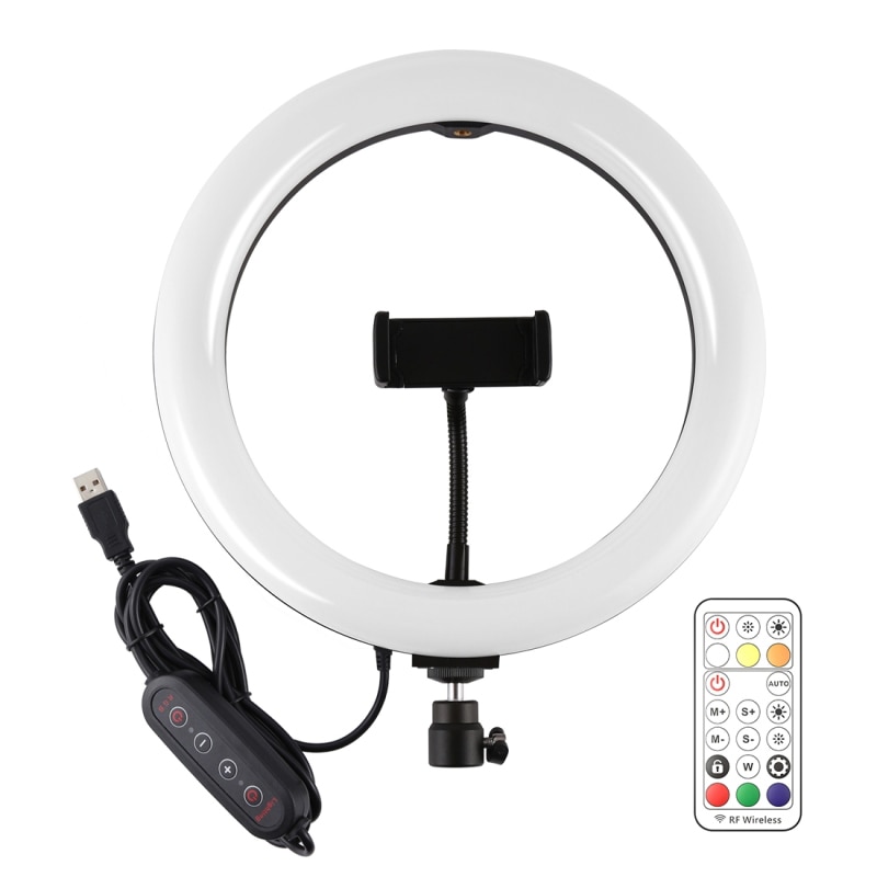 10.2 pollici 26cm LED Selfie Anello di Luce Con Il Basamento Fotografia In Studio Foto Anello di Luce di Riempimento Treppiede Per Smartphone di Trucco