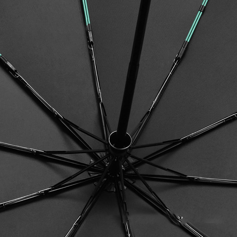Extra Large Reinforced Wind-resistant Rain-resistant Dual-purpose UV-resistant Fully Automatic Ring-buckle Umbrella