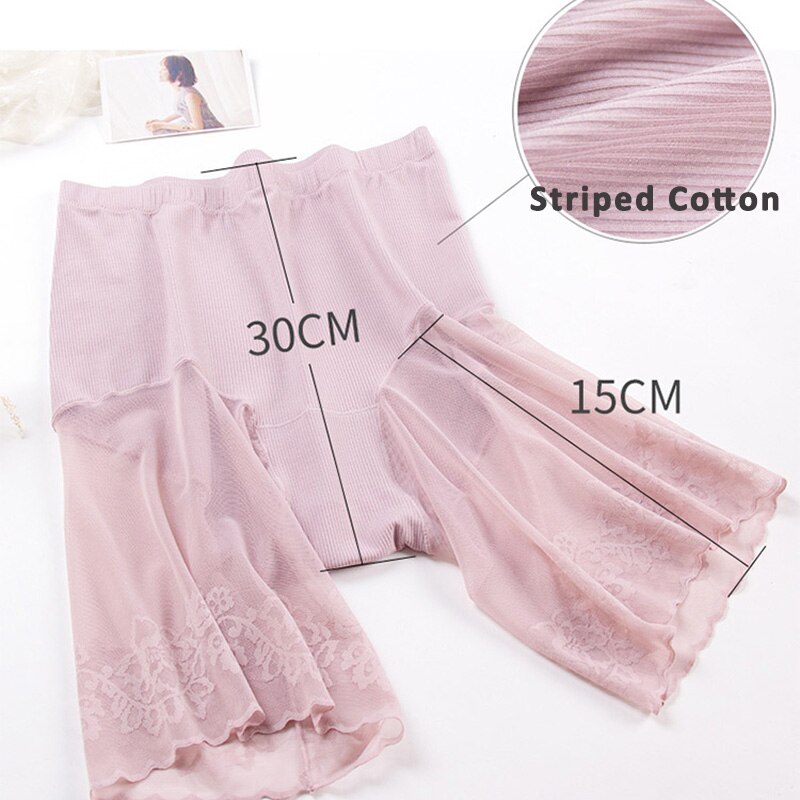 60-115 KG Plus Größe Sicherheits Kurze Hosen Sommer Frauen Nahtlose Unterrock Shorts Anti Reiben Oberschenkel Horts Sexy Spitze frauen Boxer kurze hosen frauen sicherheits kurze hosen damen unterwäsche pants