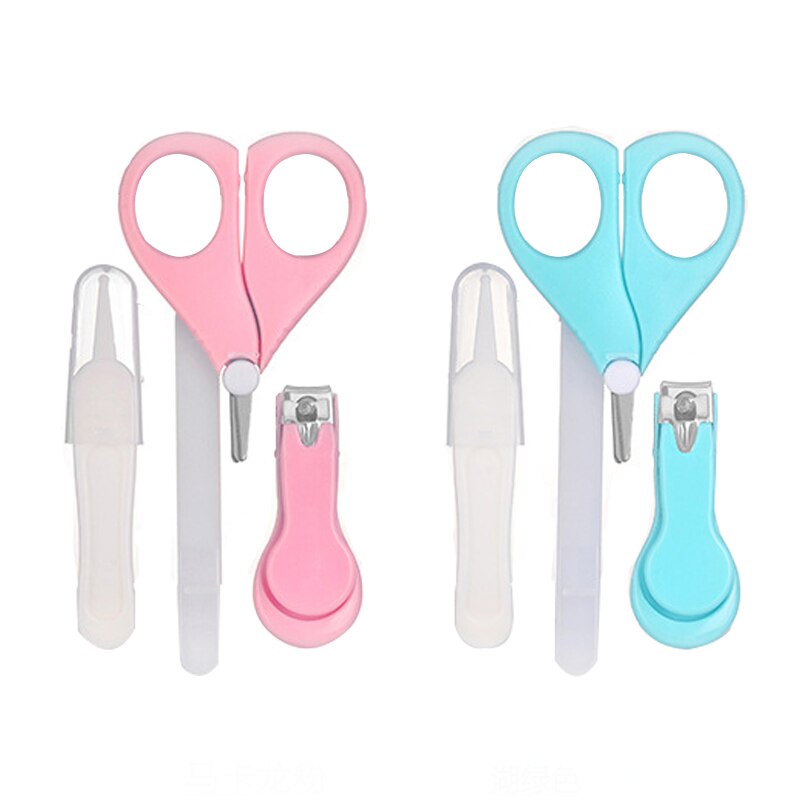 4pcs Baby Healthcare Kits Baby Nail Care Set Infant Finger Trimmer Scissors Nail Baby Cleaning Toils Nail Care