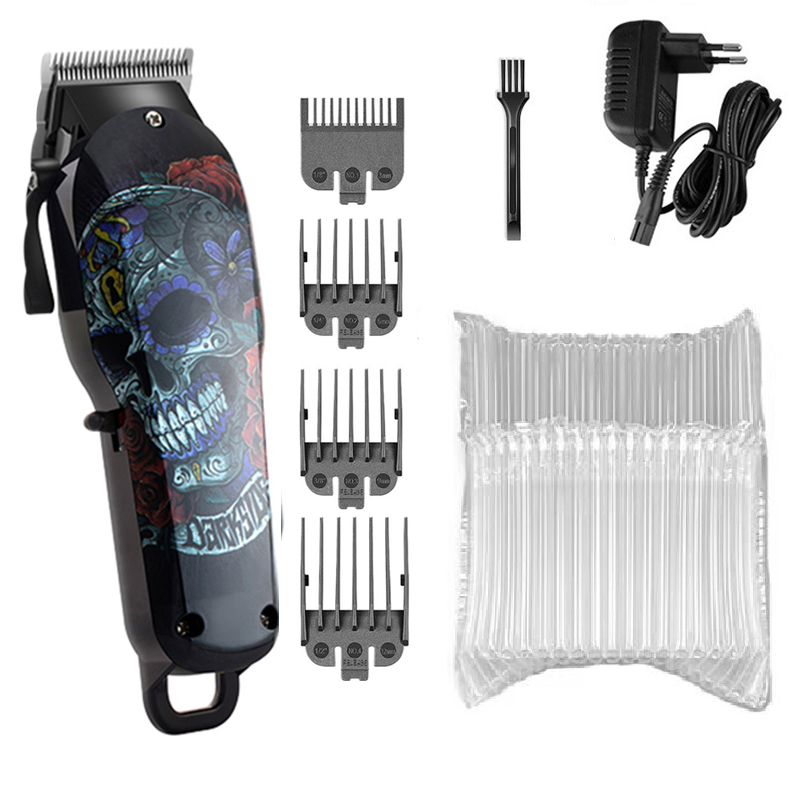 Cortadora de pelo Kemei inalámbrica, cortadora de pelo para hombres, cortadora de pelo eléctrica potente para Barba, batería de litio de 100v-240v: Verde