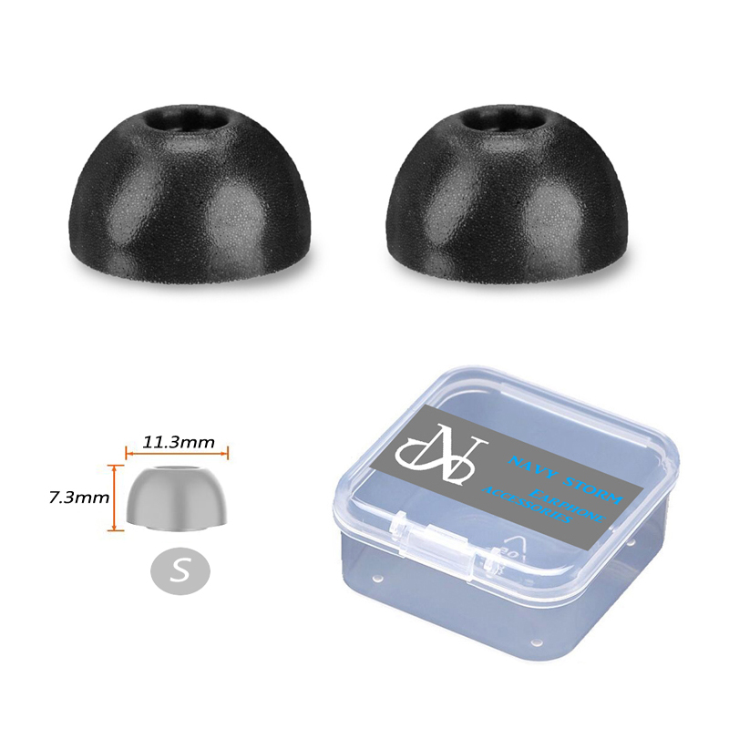 Oreillettes en mousse à mémoire de forme pour Klipsch T5 II, véritables écouteurs sans fil de remplacement, embouts pour T5 L/M/S: Small 1 Pair