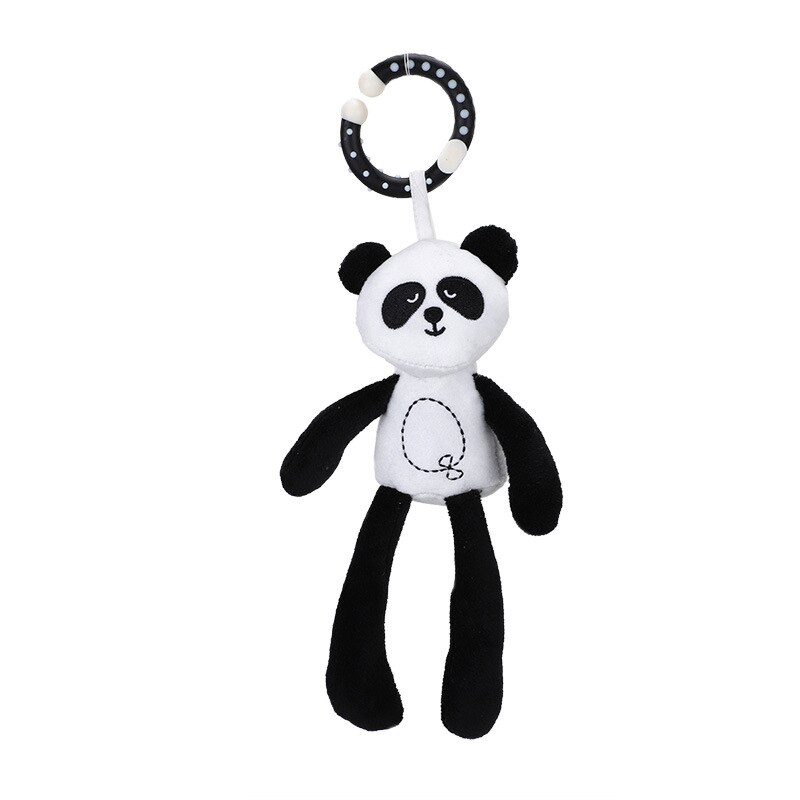 Baby Kinderen Rammelaar Speelgoed Cartoon Dier Pluche Hand Bell Kinderwagen Bijtring Wieg Opknoping Rammelaars Baby Trooster Speelgoed: panda 2