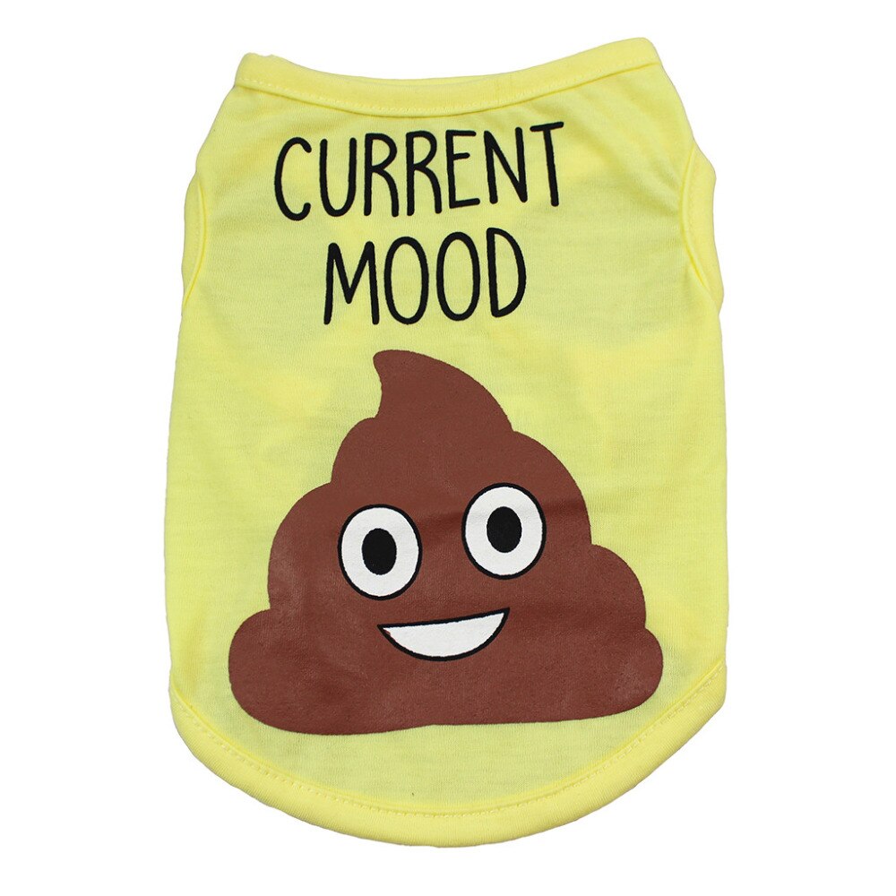 Schattig huisdier hond kat shirt zomer ademend vest voor katten kleine honden belettering polyester kitten kleding puppy's kostuum  c50