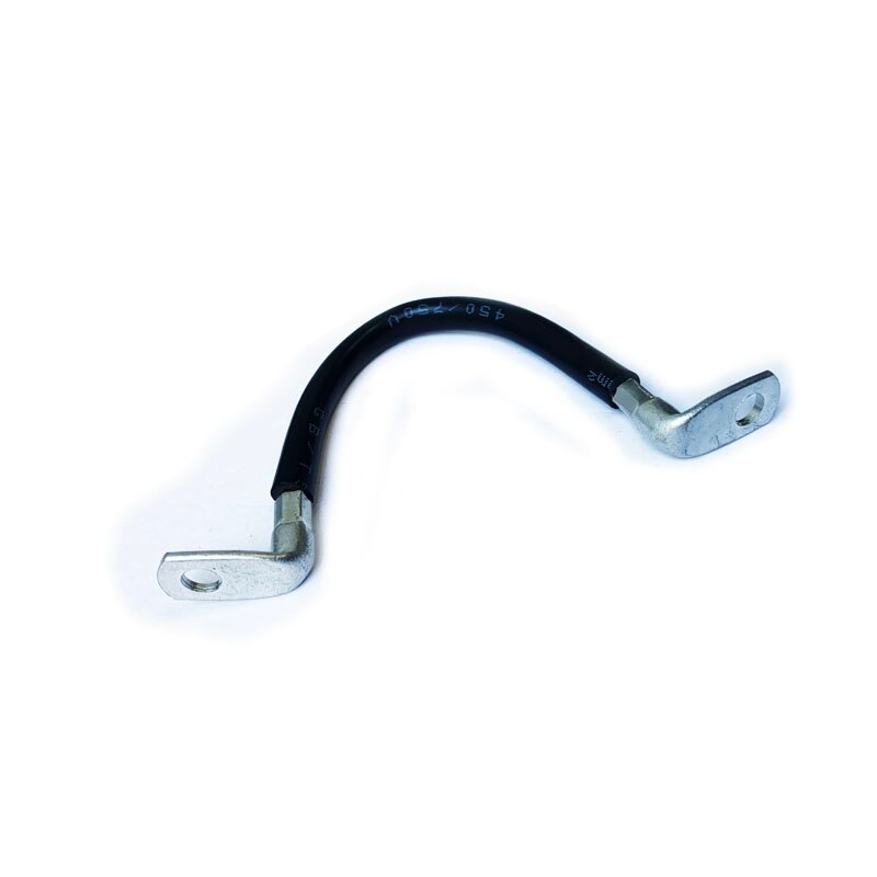 Right-angle terminal connection line L-shaped terminal cable connection line