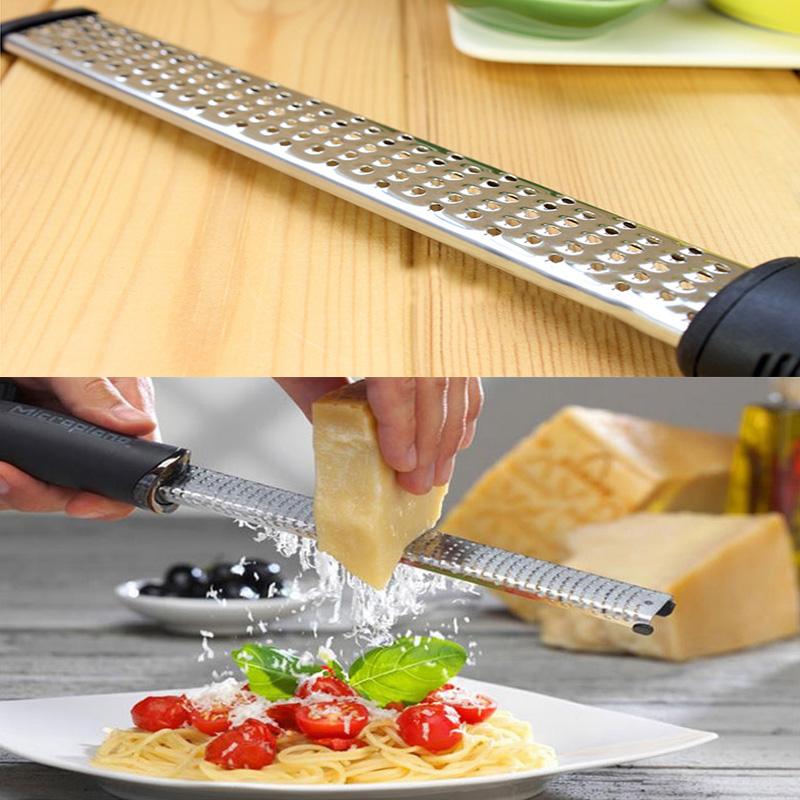 Multifunción rallador de queso de acero inoxidable limón Zester pelador de frutas trituradora Microplane especias rallador de frutas y verduras herramientas