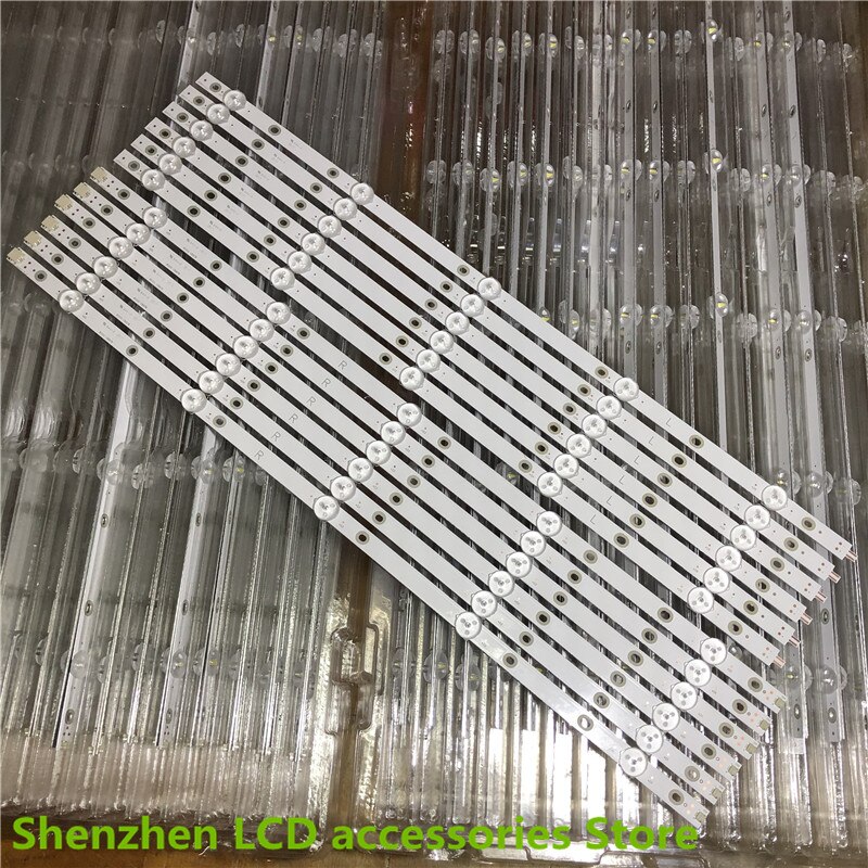 Novo 12 pcs tiras de luz de fundo led para 55pus7503 55pus6162 55pus6262 pus6262 pus6753 55pus7303 55pus6703 lb550das v02 5555555512 55pus6503