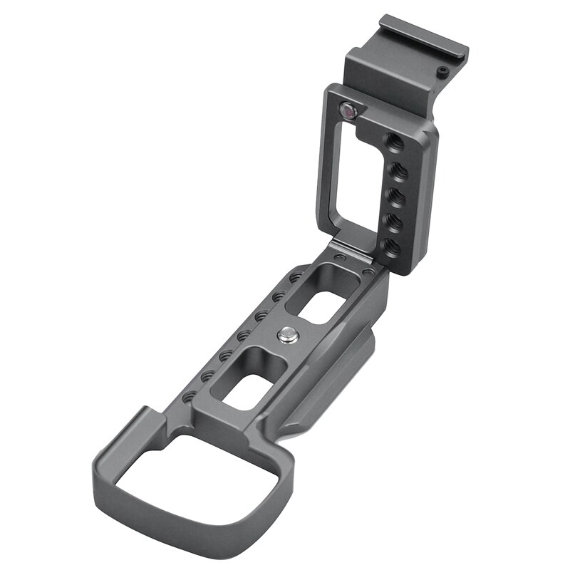 Vertical Shoot Hand Grip with Shoe for Sony Alpha ILCE-6400L 6400M A6400 A6300 Quick Release L Plate Camera Bracket Holder