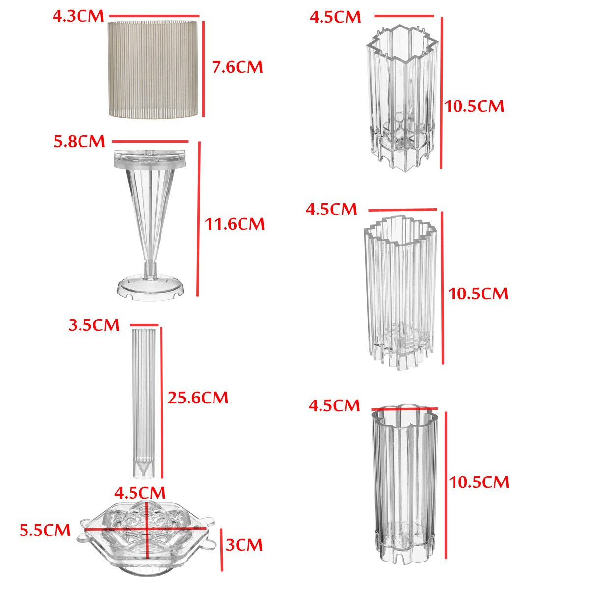 PC Taper Candle Malls, 3 Pack Kaars Lichaam Mallen voor Kaarsen Maken