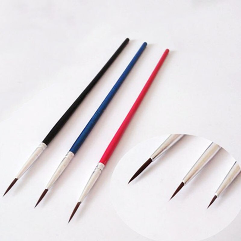 6Pcs/Set,Fine Hand-painted Thin Hook Line Pen Drawing Art Pen #0 #00 #000 Paint Brush Art Supplies Nylon Brush Painting Pen