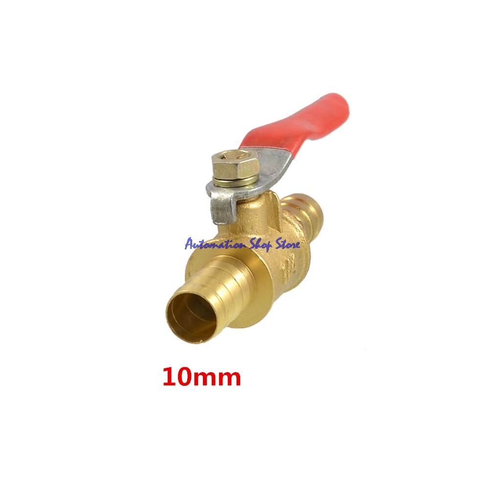 1pcs Repairing Part 1/4" Hoses Metal Rotating Lever Handle Ball Valve 10mm
