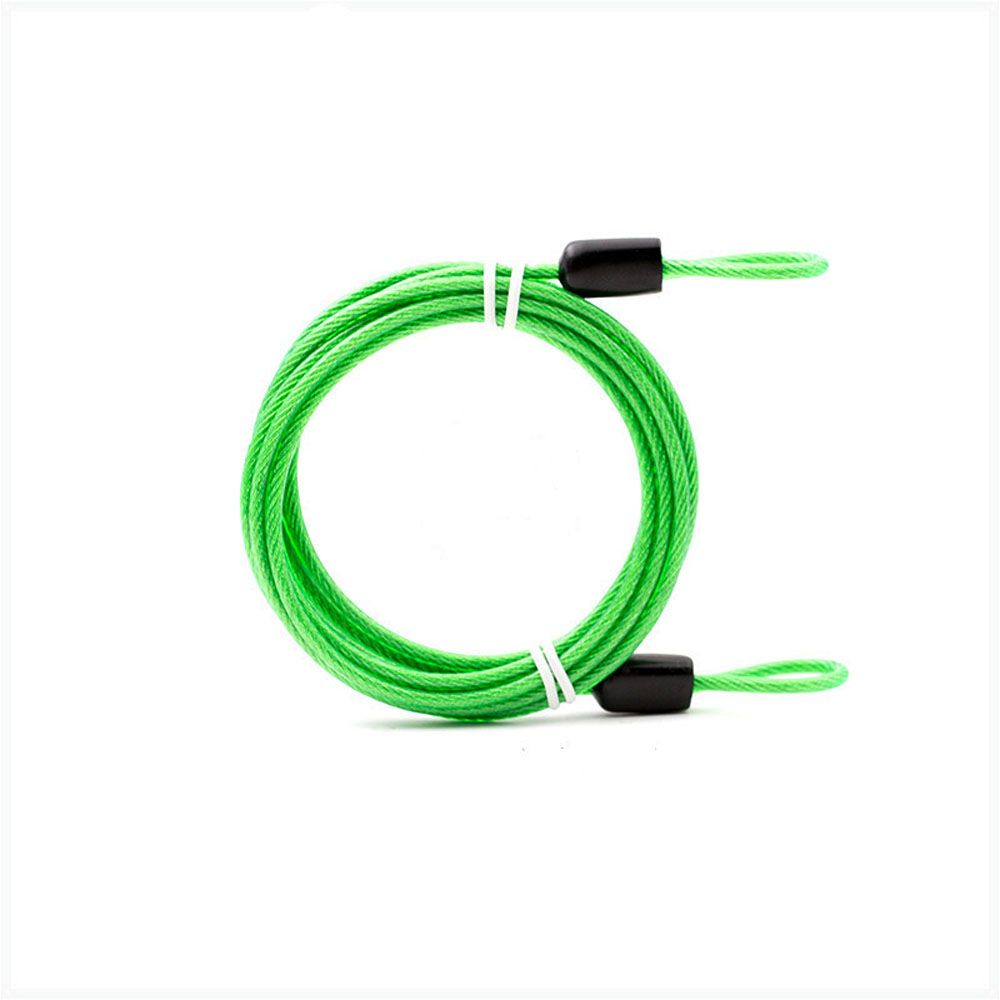 Bucle de seguridad para bicicleta, Protector para casco de motocicleta, cuerda de alambre de acero para bicicleta de carretera, candado de Cable de acero fuerte, Cable de bloqueo para bicicleta: Rojo