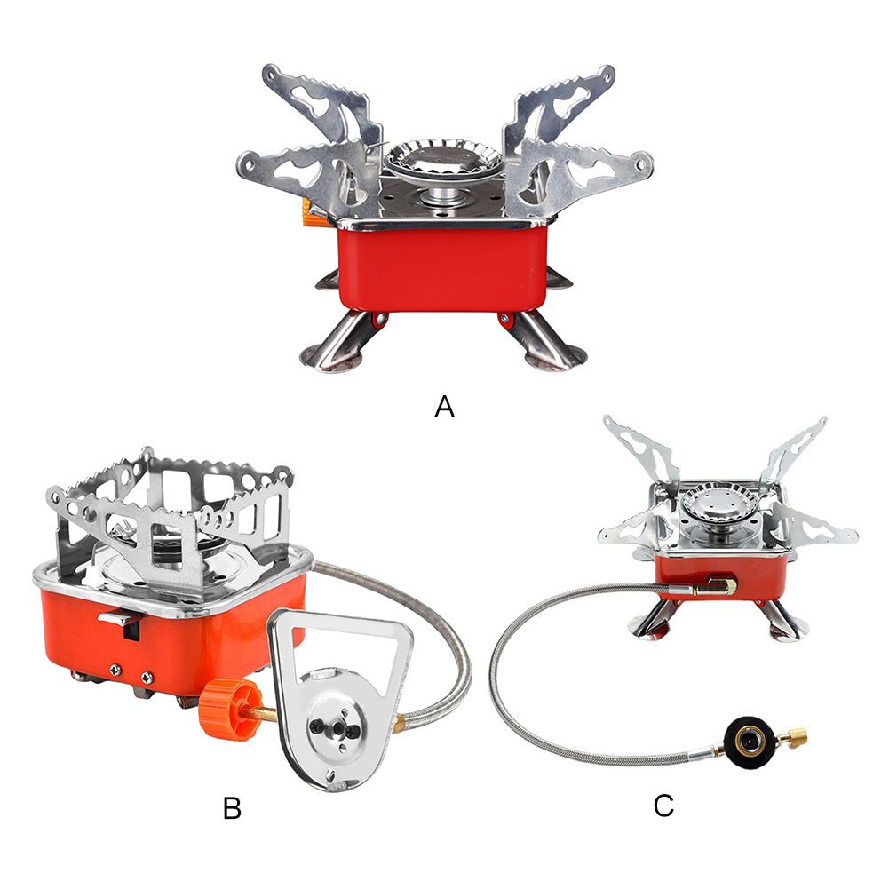 Mini Portable Burner Ultralight Camping Gas Stove Outdoor Gas Tank Stove for Backpacking Camping Hiking Picnic
