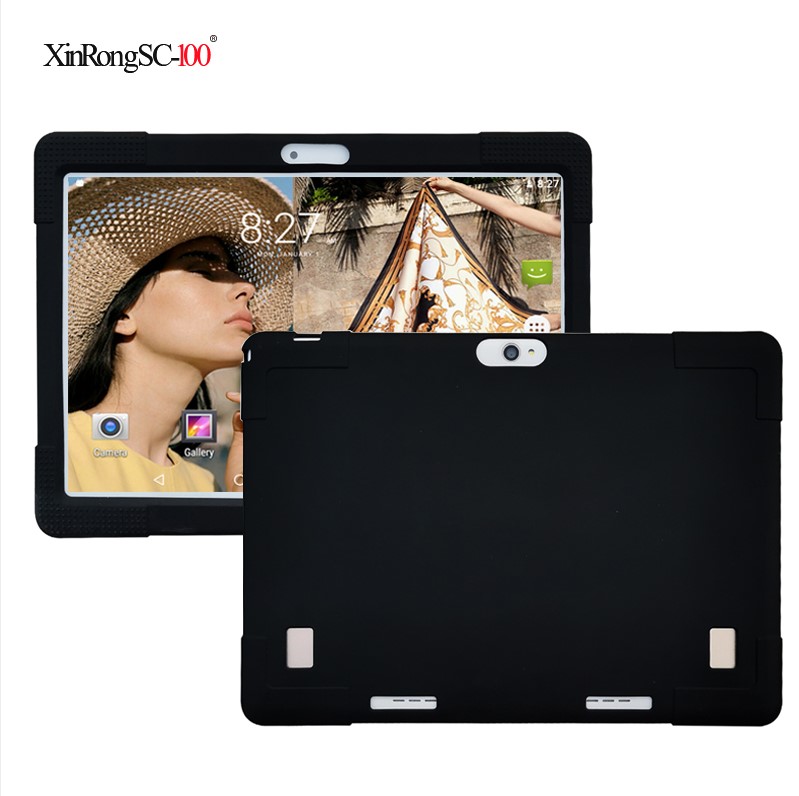 Universal blød silikone til 10 10.1 10.4 tommer android tablet pc bdf bmxc blød stødsikker cover 24 x 17cm l 9.44in w 6.69in: 5
