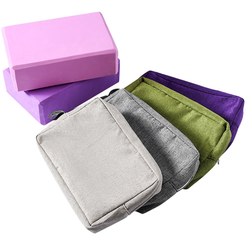 strecken Fitnessstudio ÜSpund Fitness Yoga matt Taschen Yoga Ziegel Tuch einstellen Praxis Ziegel Neue Yoga Liefert Yoga Block Taschen ролик массажный