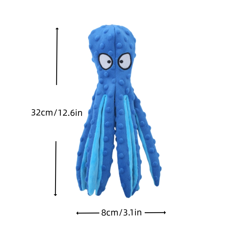 Animal de estimação brinquedo de pelúcia cão voz polvo escudo quebra-cabeça brinquedo mordida resistente brinquedos interativos limpeza dos dentes do cão mastigar brinquedo filhote de cachorro suprimentos para cães