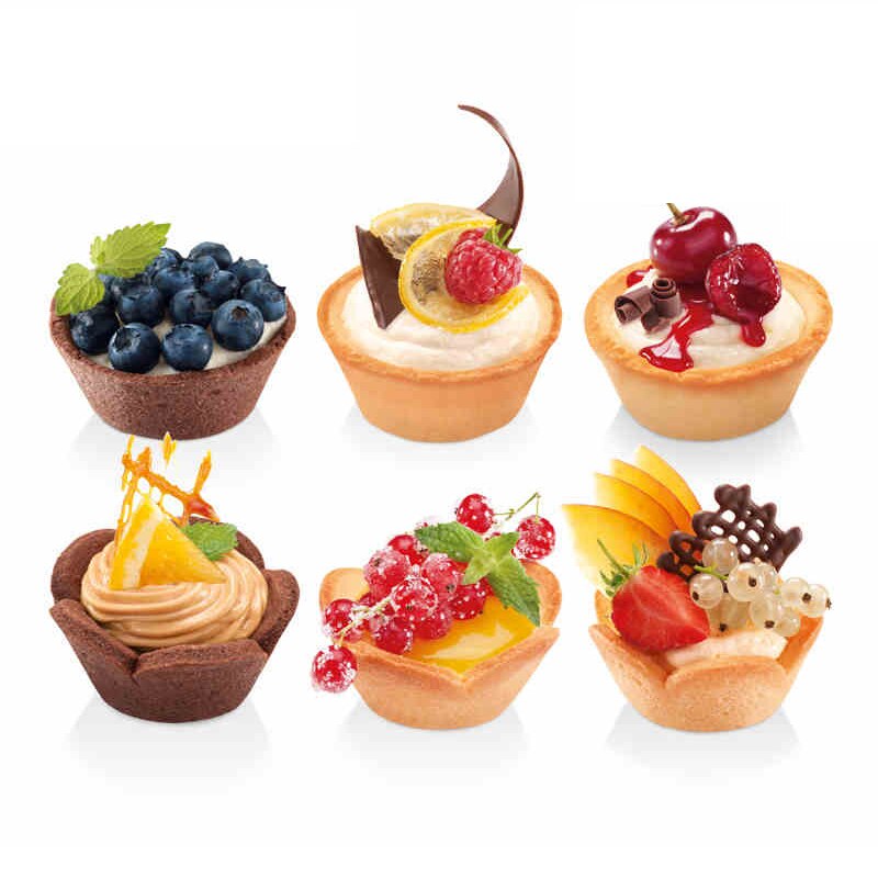 Kunststoff Gebäck manipulieren Torte Hülse Formen Torte Cutter Blume/Runde Teig Cookie Cutter einstellen Kuchen-bilden für Muffin/ cupcake 602