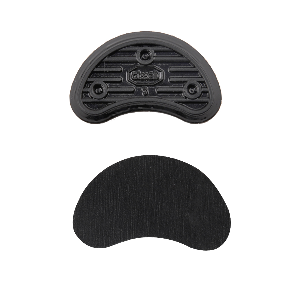 Suelas de goma para zapatos, protectores de placas de tacón y punta para reparación de zapatos DIY, 2-3,1mm, 3 pares