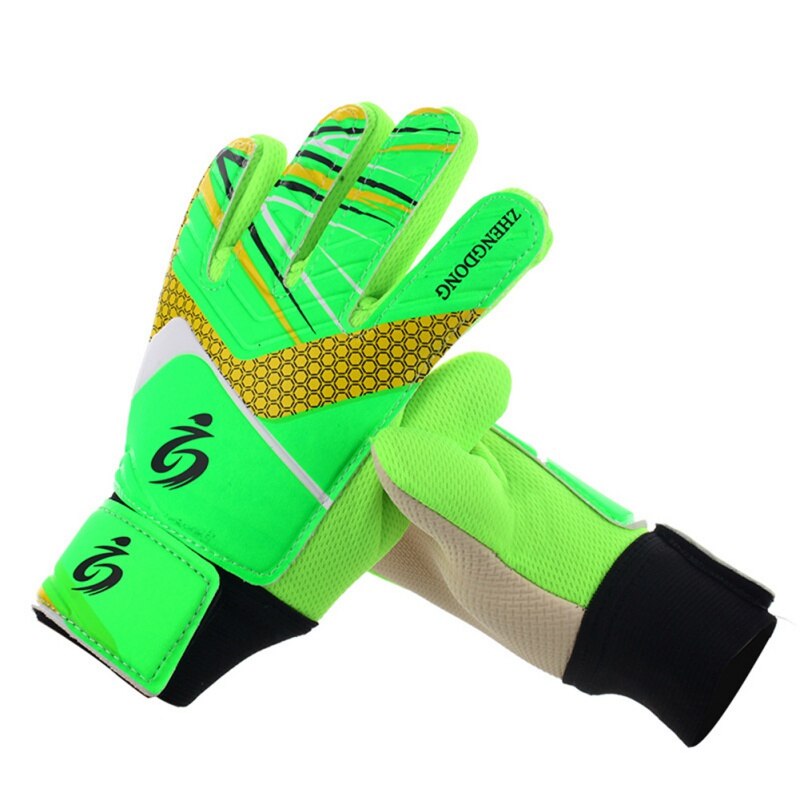 Kinder Fußball Fußball Torwart Goalie Training Handschuhe Durable Anti-Slip Atmungs Torwart Handschuhe mit Bein Schutzfolie: G2 / 5