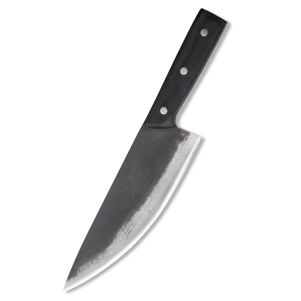 Xyj 8 '' køkken kokke knive håndlavede smedet fuld tang højkulstof beklædt stål slagter kløver kød santoku kniv skedebetræk: B .8 kokkekniv