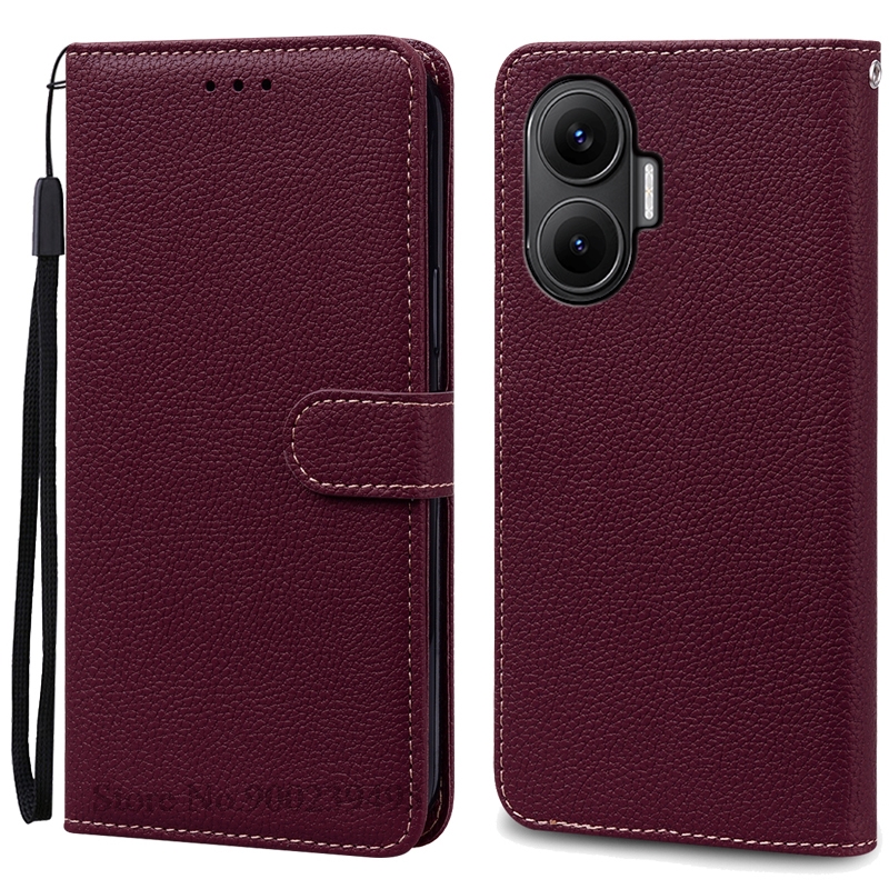 For Poco F7 Case Wallet Leather Flip Cover For Poco F7 Case Shockproof Book Cover Wallet Coque Fundas Shell: green