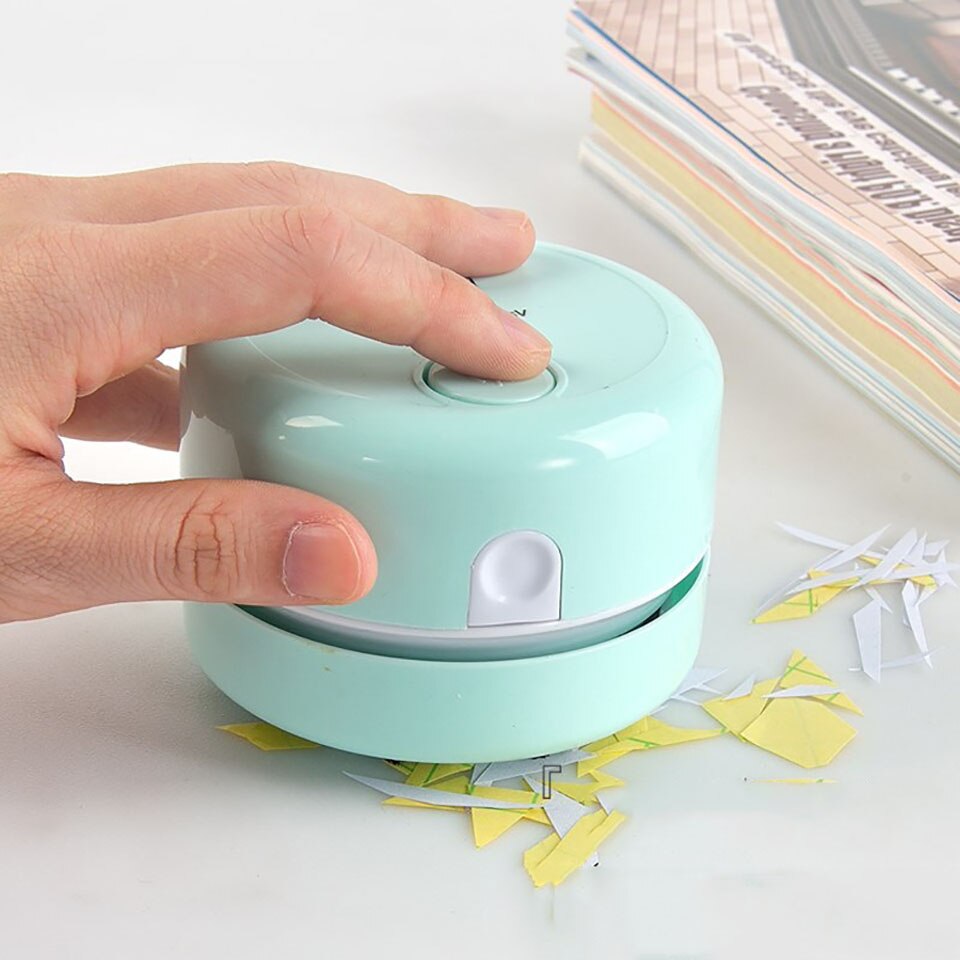 Mini Desktop Vacuum Cleaner Portable Wireless Handheld Dust Collector Office Dust Collector Cleaner Desk Cleaning Tools