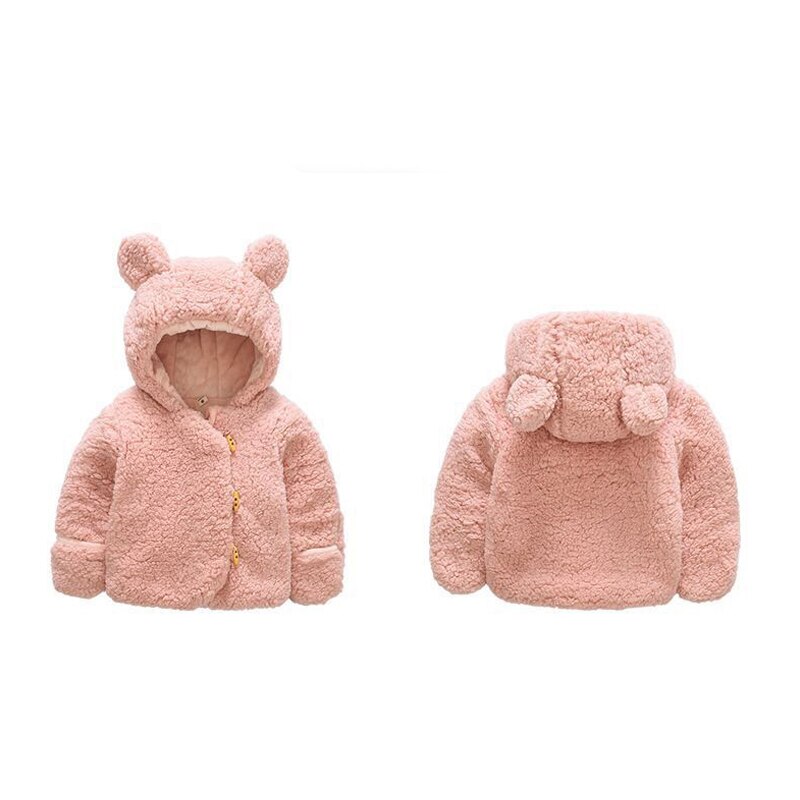 Baby Winter Jas Voor Meisjes Leuke Fluwelen Baby Boy Kleding Jassen Katoen Fleece Overalls Baby Meisje Bovenkleding