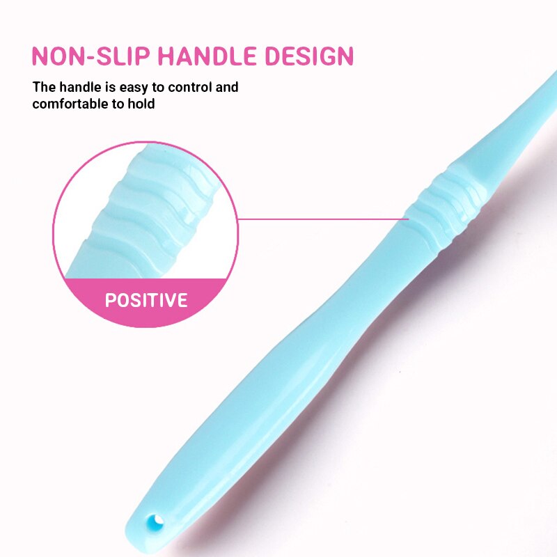 Micro-Nano brosse à dents manuelle, petite tête fine avec 20000 poils pour les gencives fragiles des adultes