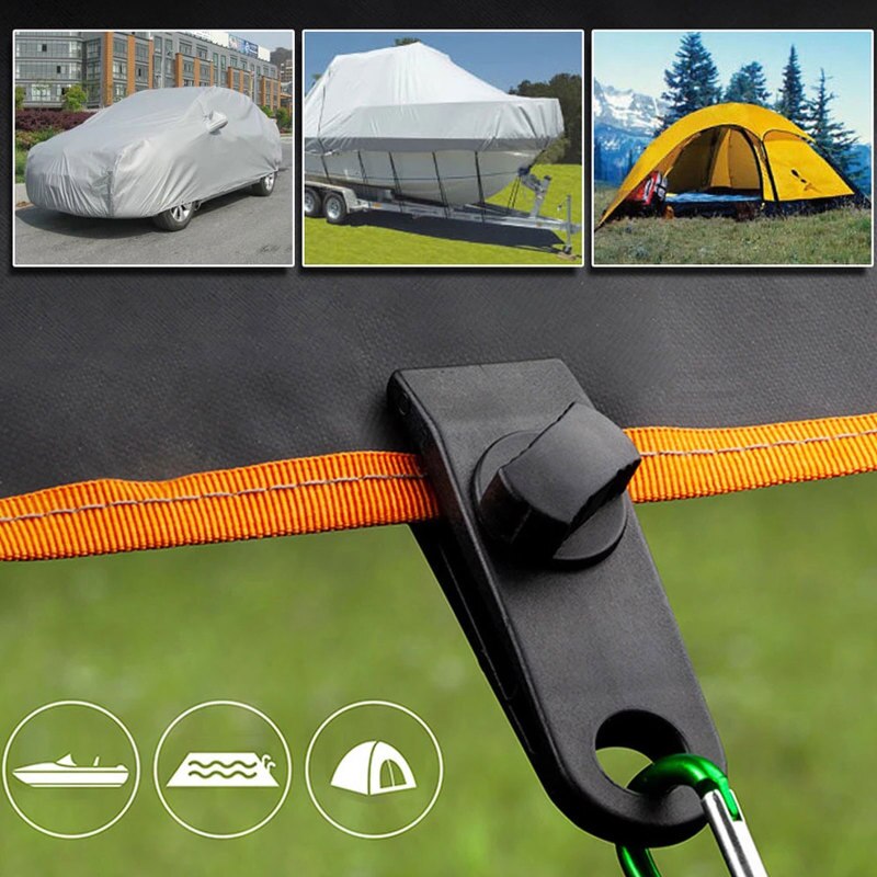 10-piece Clip Heavy Duty Durable Advanced Lock Tent Clip For Awning Canopy Camping Tarpaulin Caravan