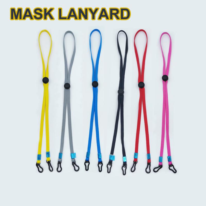 Verstelbare Gezichtsmasker Lanyard Handige Handige Houder Touw Anti-verloren Anti Masker Opknoping Hals Rop Halter Touwen: Random Color