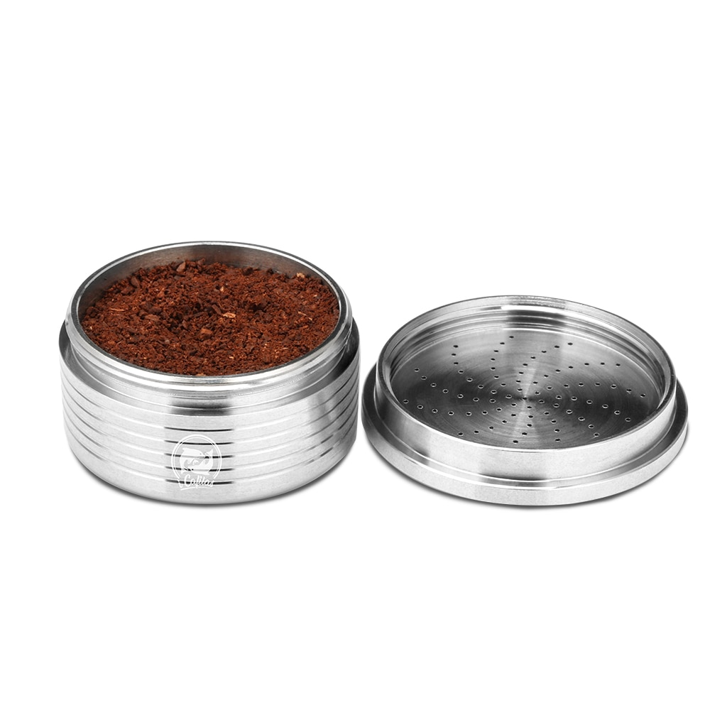 Rustfrit stål metalkaffe kapsel pod kompatibel med lavazza espresso punkt genanvendeligt genopfyldeligt kaffekop filter