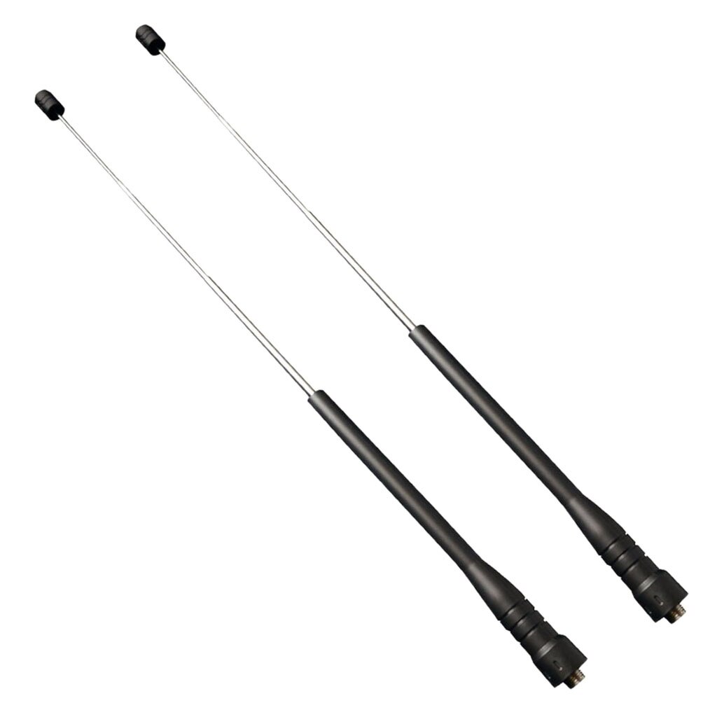 2pcs SMA-Female Extendable VHF / UHF (144 / 430Mhz) Radio Antennas for