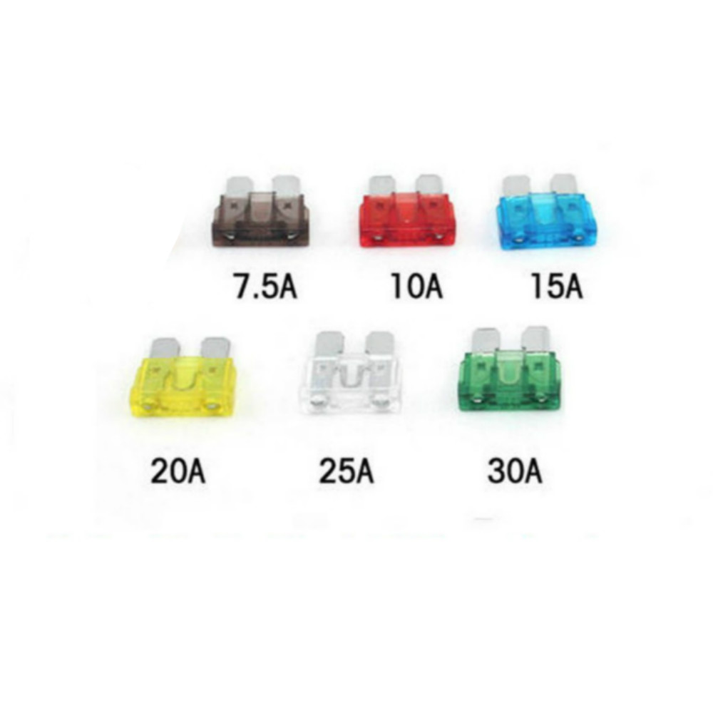 10x 5A / 7.5A / 10A / 15A / 20A / 25A / 30A / 40A Amp Fuse Auto ATC Blade Fuse Car Standard Blade Fuses 1.9x1.9CM Auto fusibles