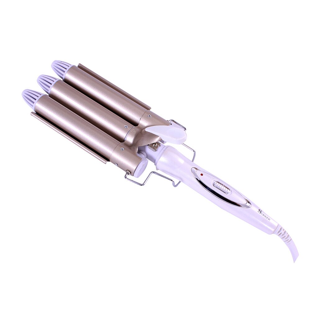 3 barriles de utensilios peluquería rizador de cerámica Triple barril de pelo Styler herramienta de cera de pelo rizadores de pelo eléctrico rizador