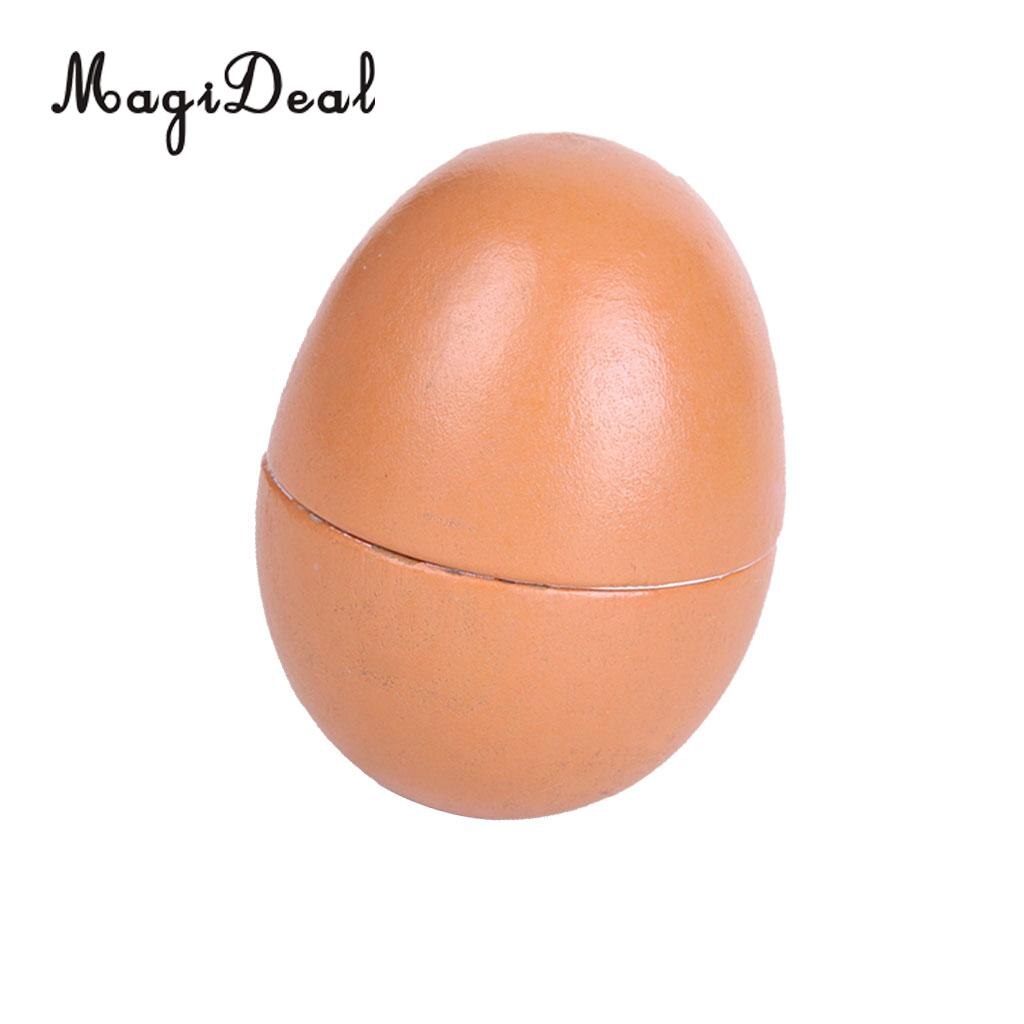 MagiDeal Simulatie 1 st Houten Magnetische Aangesloten Ei Kids Keuken Snijden Voedsel Pretend Rollenspel Game Speelgoed 6 cm