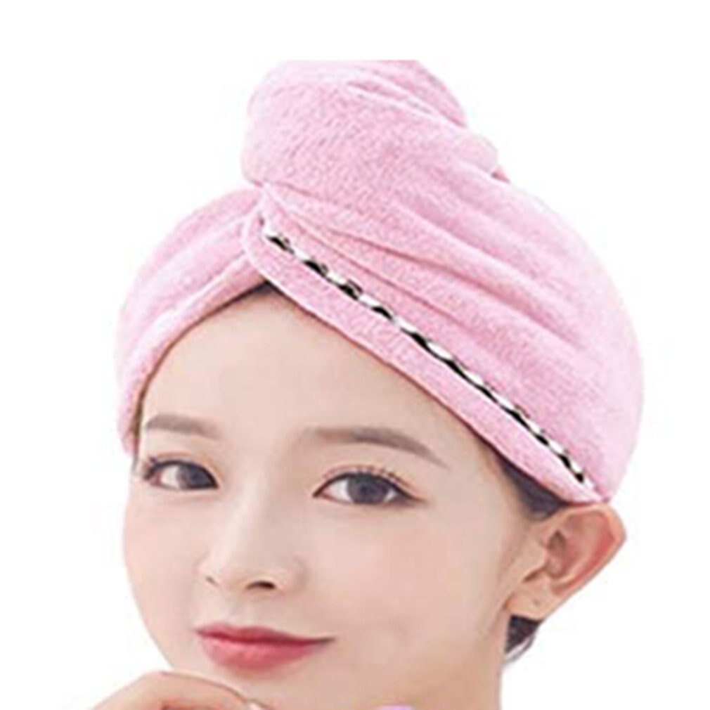Cuffia per asciugare i capelli cuffia per doccia a triangolo assorbente ad acqua ad asciugatura rapida in microfibra cuffia per asciugare i capelli con cappello lungo in pizzo