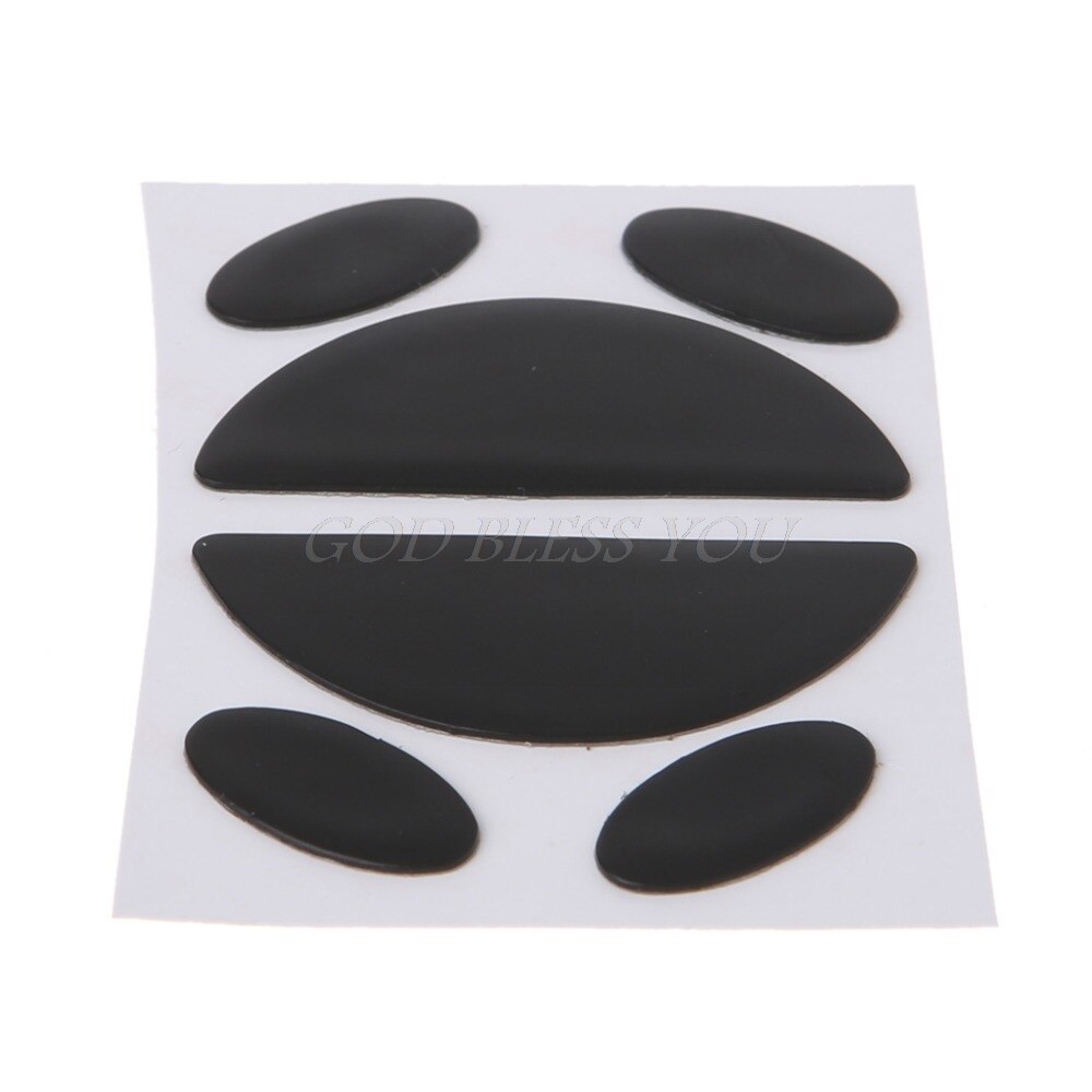 2 Sets 0.6mm Thickness Replacement Mouse Feet Skates for Logitech G100 G100S