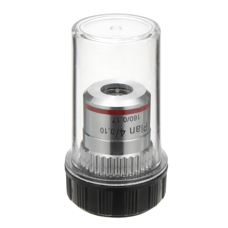 Biomicroscope System Achromatic RMS Thread Plan Field-correction 4X Biological Microscope Objectives Lens