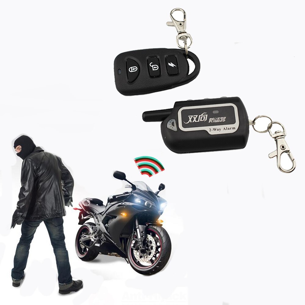2-vejs Motorcykel Tyverialarm - Fjernstart Motor - 36V-72V - Elektrisk Scooter Alarm